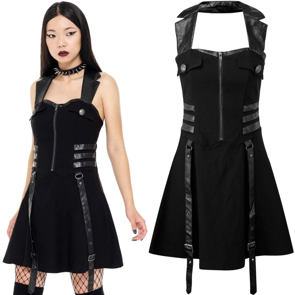 Psy-Ops Halter Dress - Picture 1 of 5